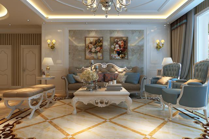 临沂黄金水岸 欧式风格的室内设计——高大上 文雅 有内涵